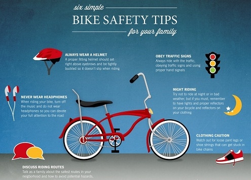 ข้อควรระวัง การปั่นจักรยาน